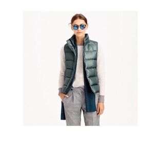 J. Crew vintage down puffer vest